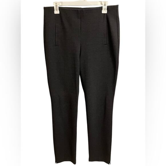 Chico’s Juliet Straight Leg Pant‎ Grey Womens size 6 Tall classic Career Pull-on - Picture 1 of 13